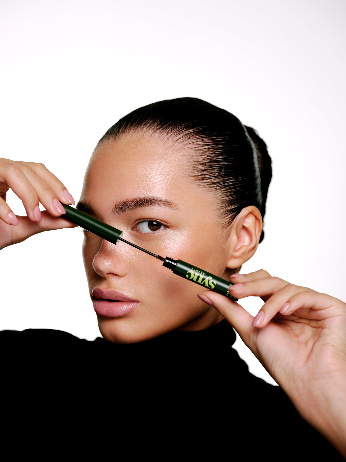 Brow gel application